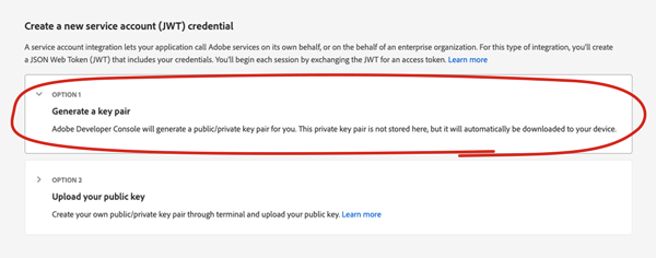 Generating a key pair to authenticate the connection between Adobe Analytics and ContentKing